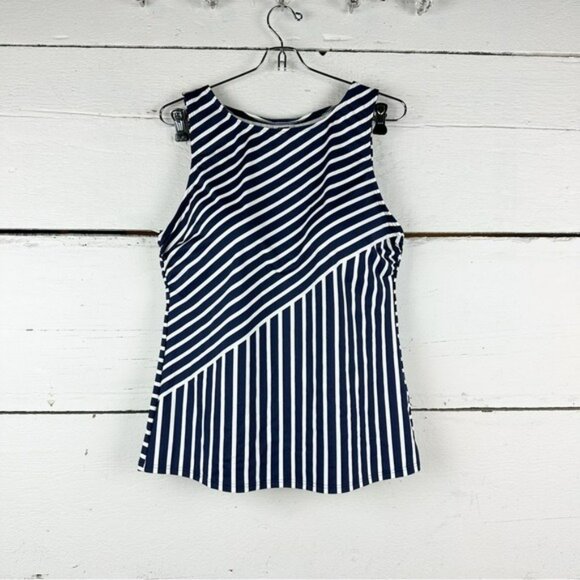 Lands end High Neck Tankini Top Swimsuit Modest 14 DD CUP - Picture 7 of 8